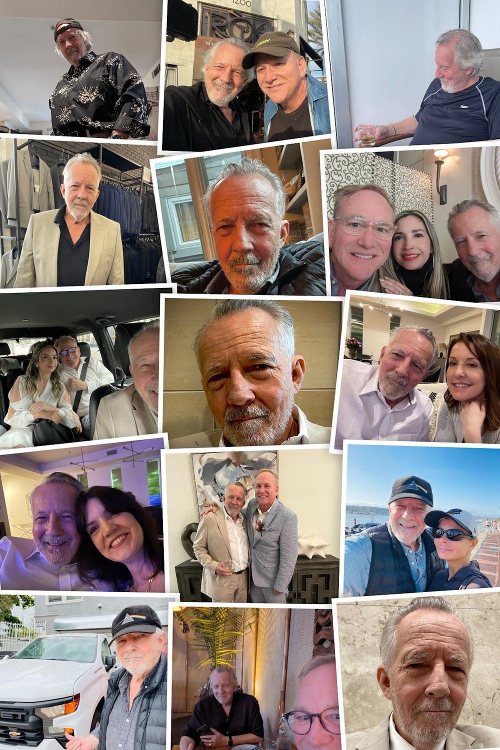 A collage of many photographs of Joseph